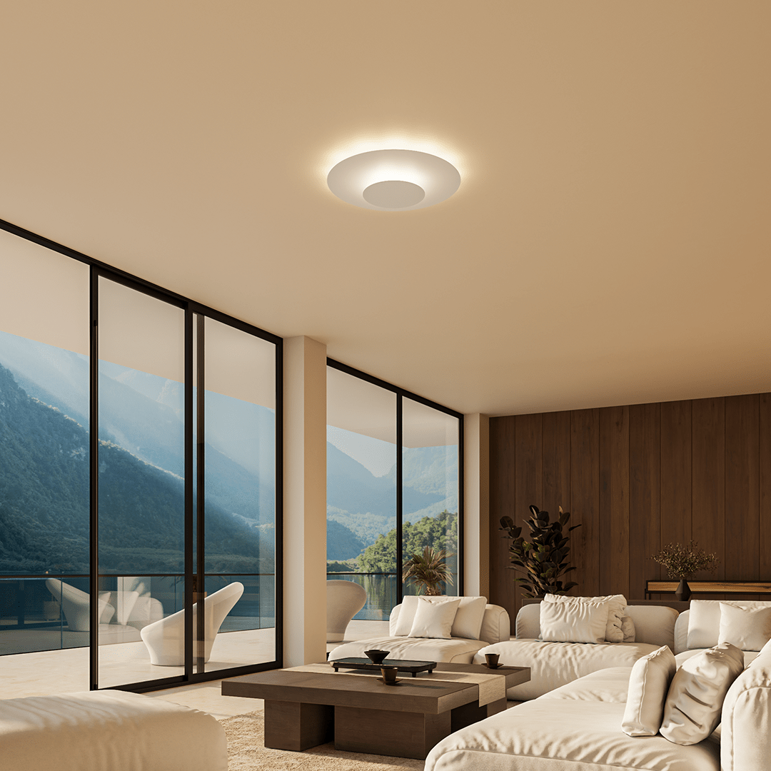 Modern Round Slim LED Flush Mount Ceiling Light for Home and Office