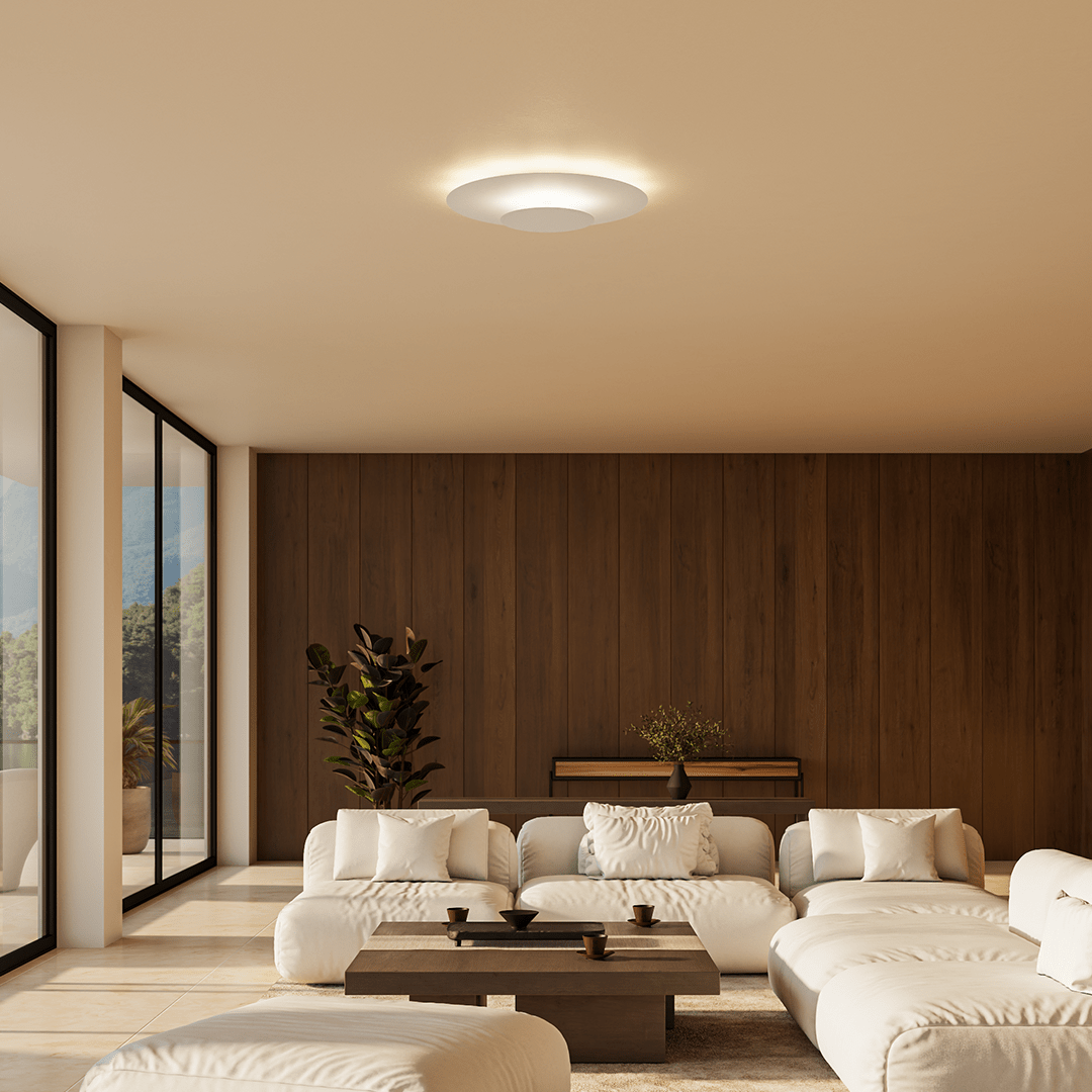 Modern Round Slim LED Flush Mount Ceiling Light for Home and Office