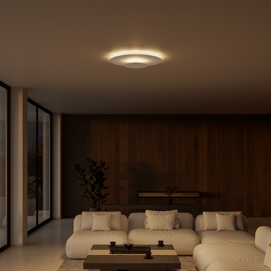 Modern Round Slim LED Flush Mount Ceiling Light for Home and Office