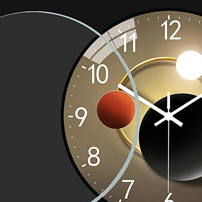 Modern Silent Wall Clock Decorative Analog Home and Office Accent
