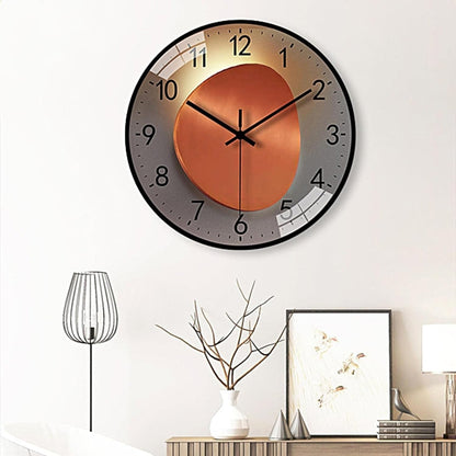 Modern Silent Wall Clock Decorative Analog Home and Office Accent