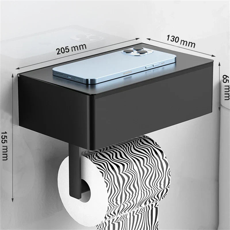 Modern Stainless Steel Toilet Paper Holder Stand