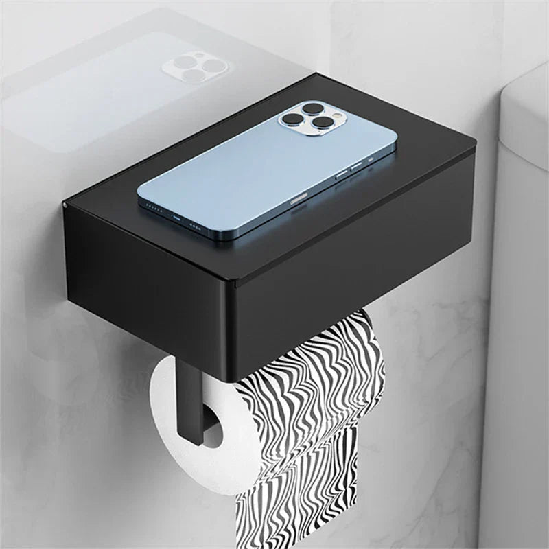 Modern Stainless Steel Toilet Paper Holder Stand