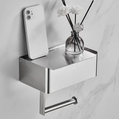 Modern Stainless Steel Toilet Paper Holder Stand