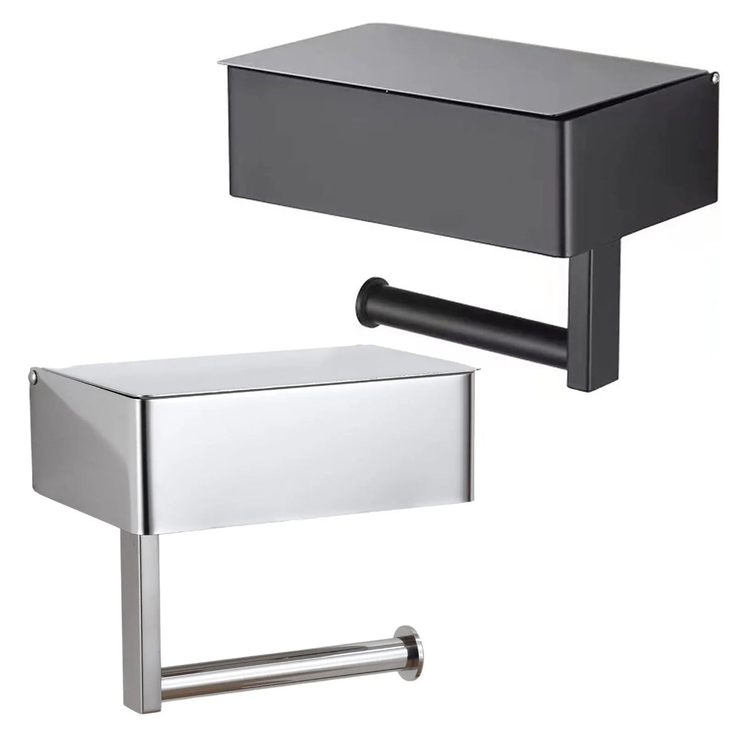 Modern Stainless Steel Toilet Paper Holder Stand