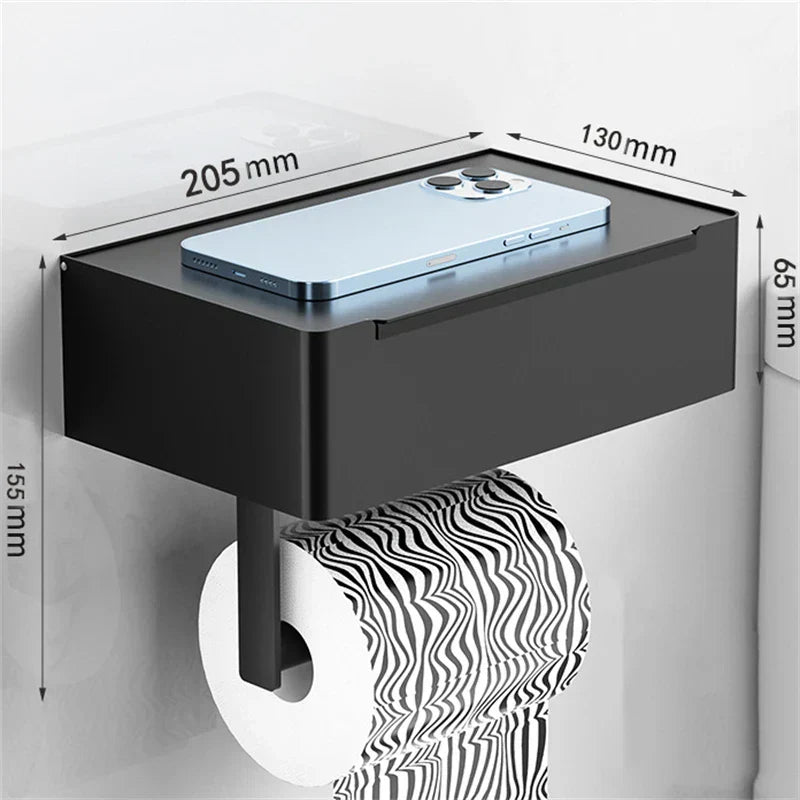 Modern Stainless Steel Toilet Paper Holder Stand