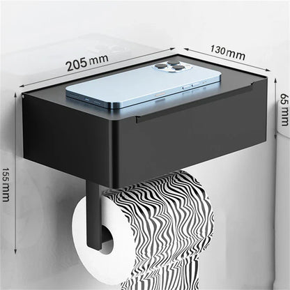 Modern Stainless Steel Toilet Paper Holder Stand