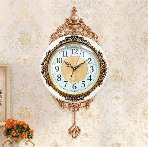Modern Swing Wall Clock Luxury Decorative Pendulum Clock