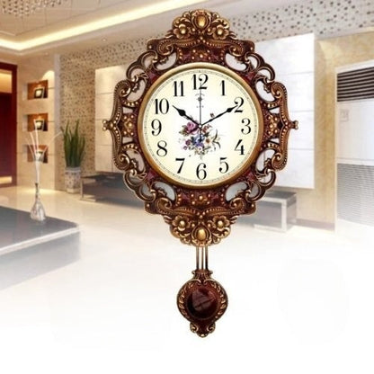 Modern Swing Wall Clock Luxury Decorative Pendulum Clock