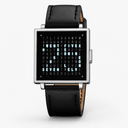 Modern Text Display Watch with Illuminated Digital Face