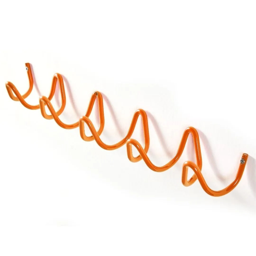 Modern Wave Wall Coat Rack Metal Wall Hooks Decorative Storage Rack