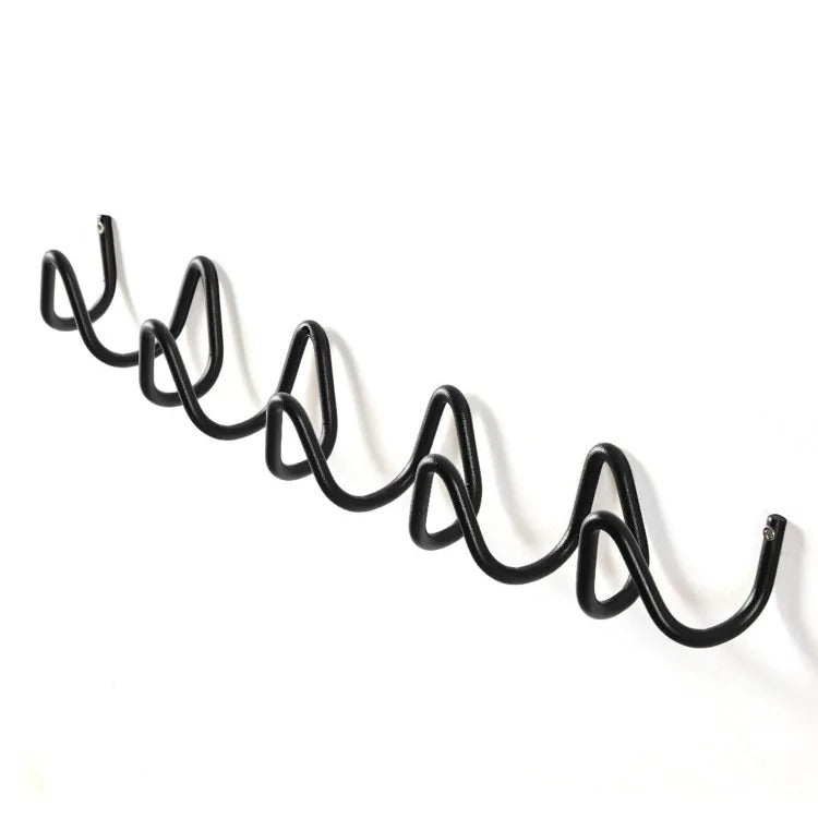 Modern Wave Wall Coat Rack Metal Wall Hooks Decorative Storage Rack