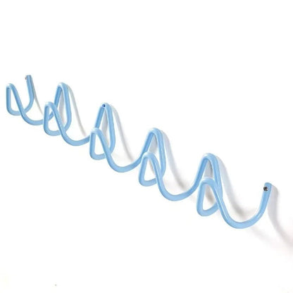 Modern Wave Wall Coat Rack Metal Wall Hooks Decorative Storage Rack