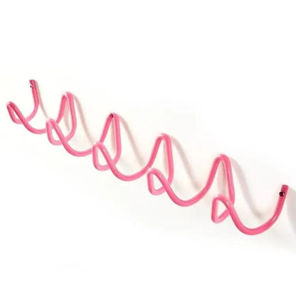 Modern Wave Wall Coat Rack Metal Wall Hooks Decorative Storage Rack