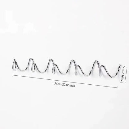 Modern Wave Wall Coat Rack Metal Wall Hooks Decorative Storage Rack