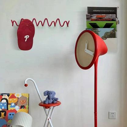 Modern Wave Wall Coat Rack Metal Wall Hooks Decorative Storage Rack