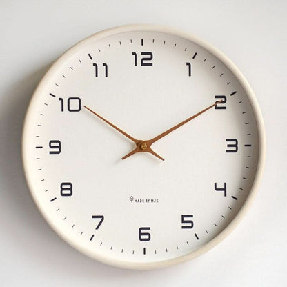 Modern Wooden Wall Clock Minimalist Silent Design for Bedroom Living Room and Office