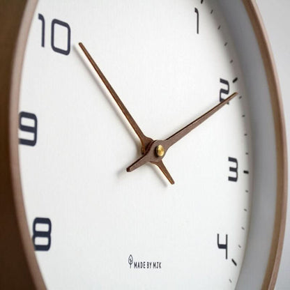 Modern Wooden Wall Clock Minimalist Silent Design for Bedroom Living Room and Office
