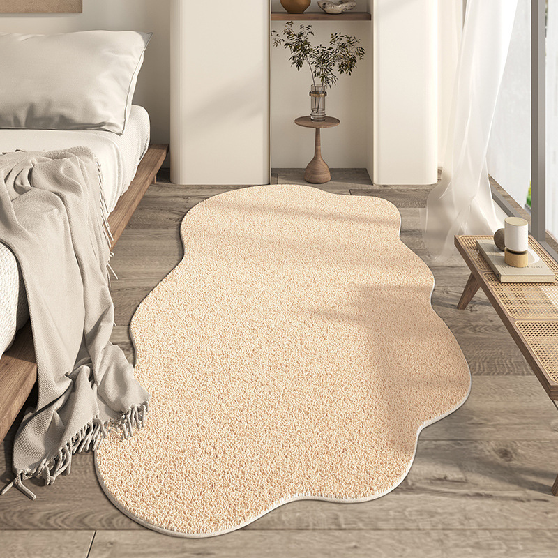 Monochrome Wave Area Rug Modern Abstract Carpet