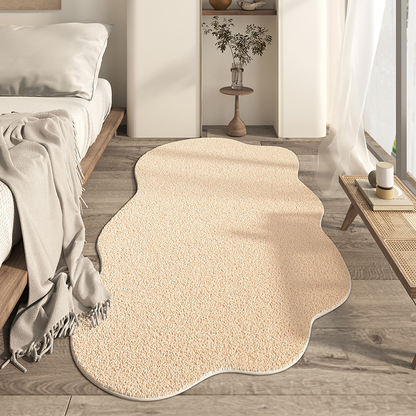 Monochrome Wave Area Rug Modern Abstract Carpet