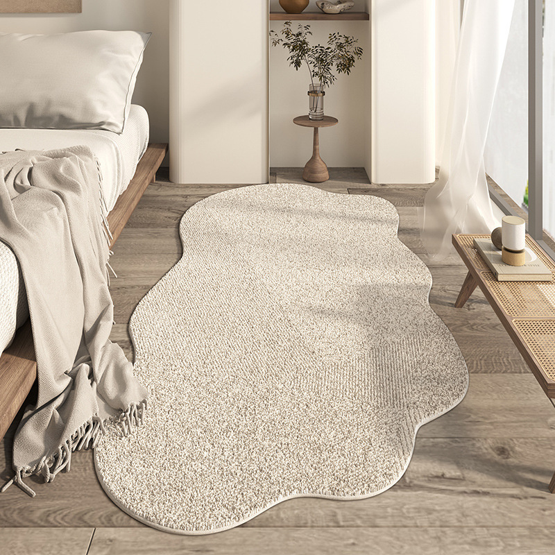 Monochrome Wave Area Rug Modern Abstract Carpet