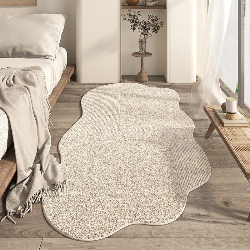 Monochrome Wave Area Rug Modern Abstract Carpet