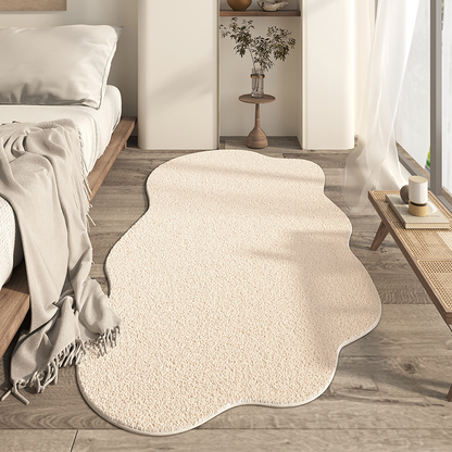 Monochrome Wave Area Rug Modern Abstract Carpet