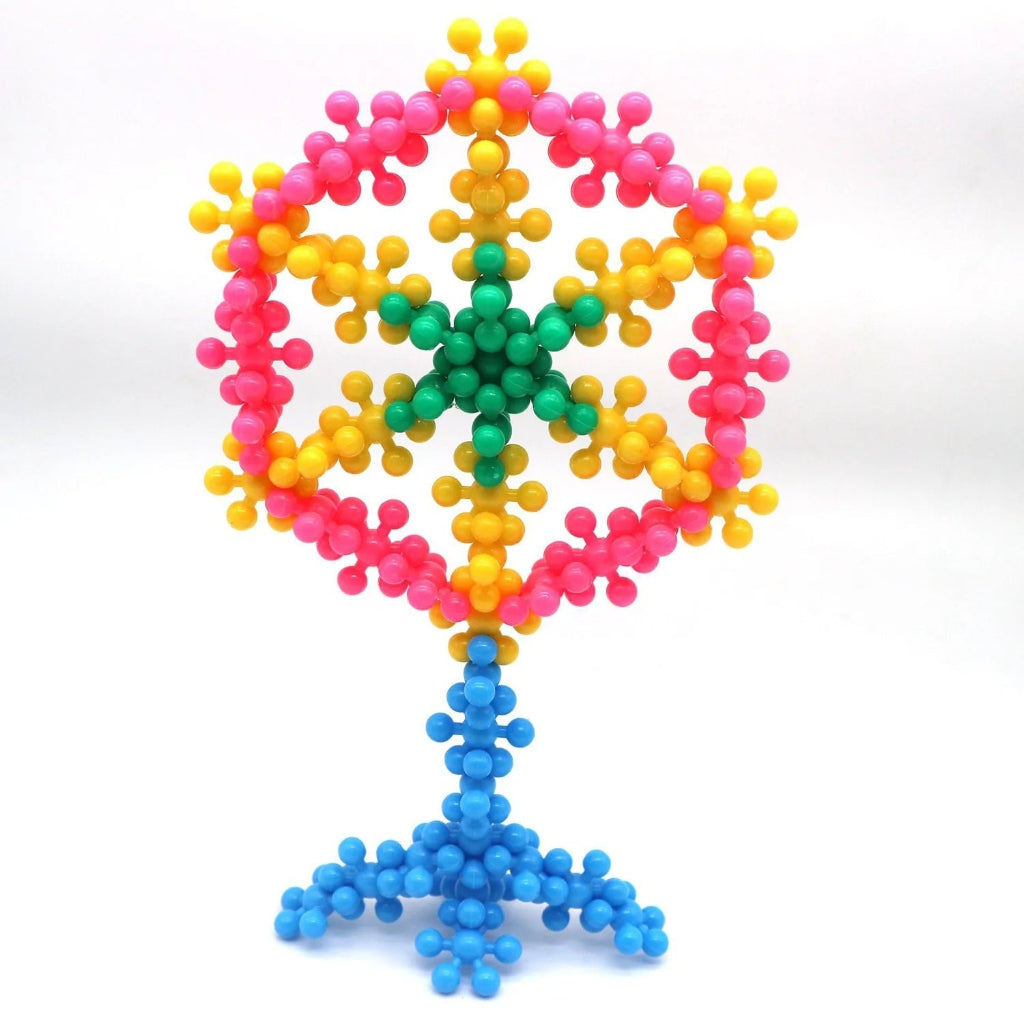 Montessori Interlocking Building Blocks Set for Creative Learning and STEM Play