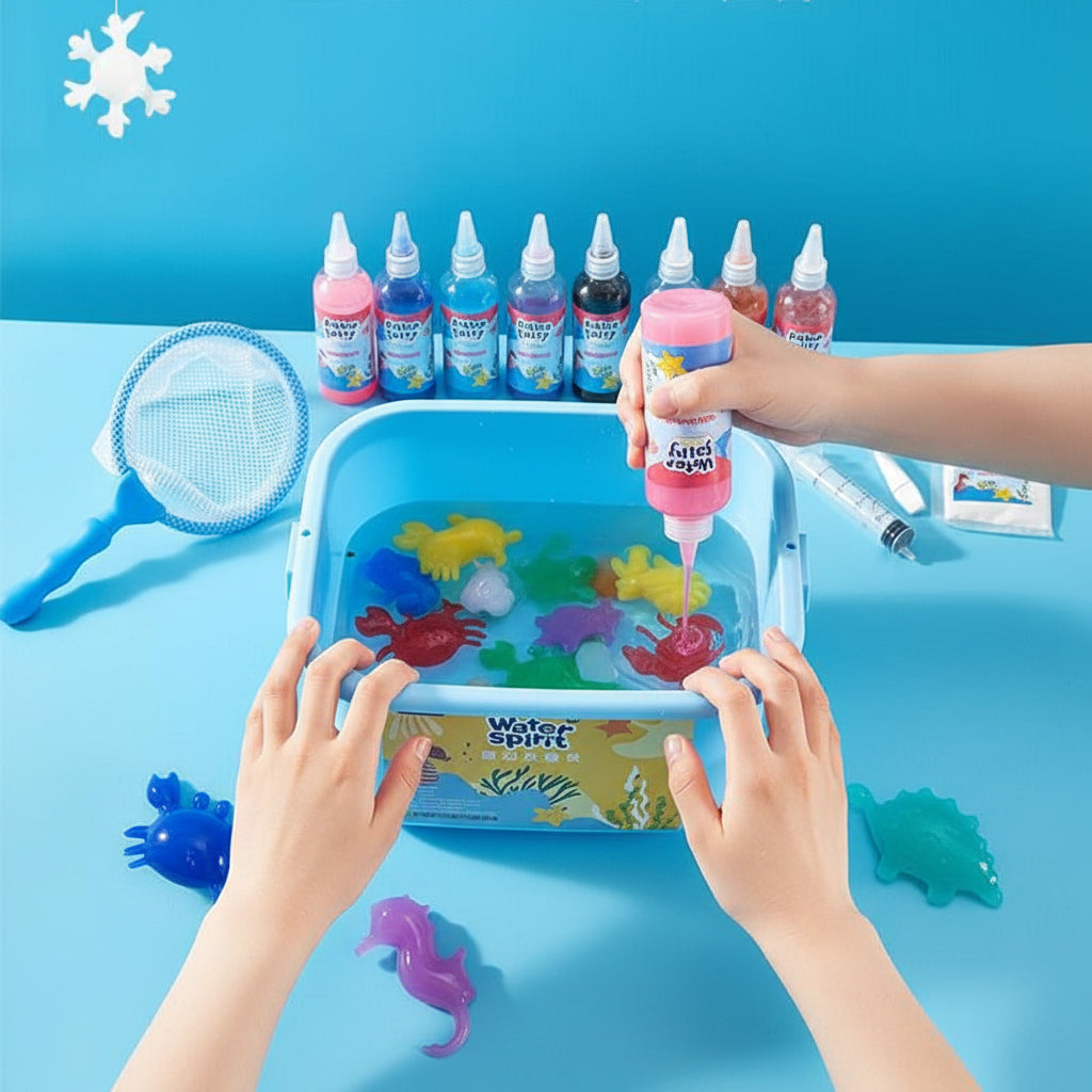 Montessori creatieve waterslijmset voor kinderen
