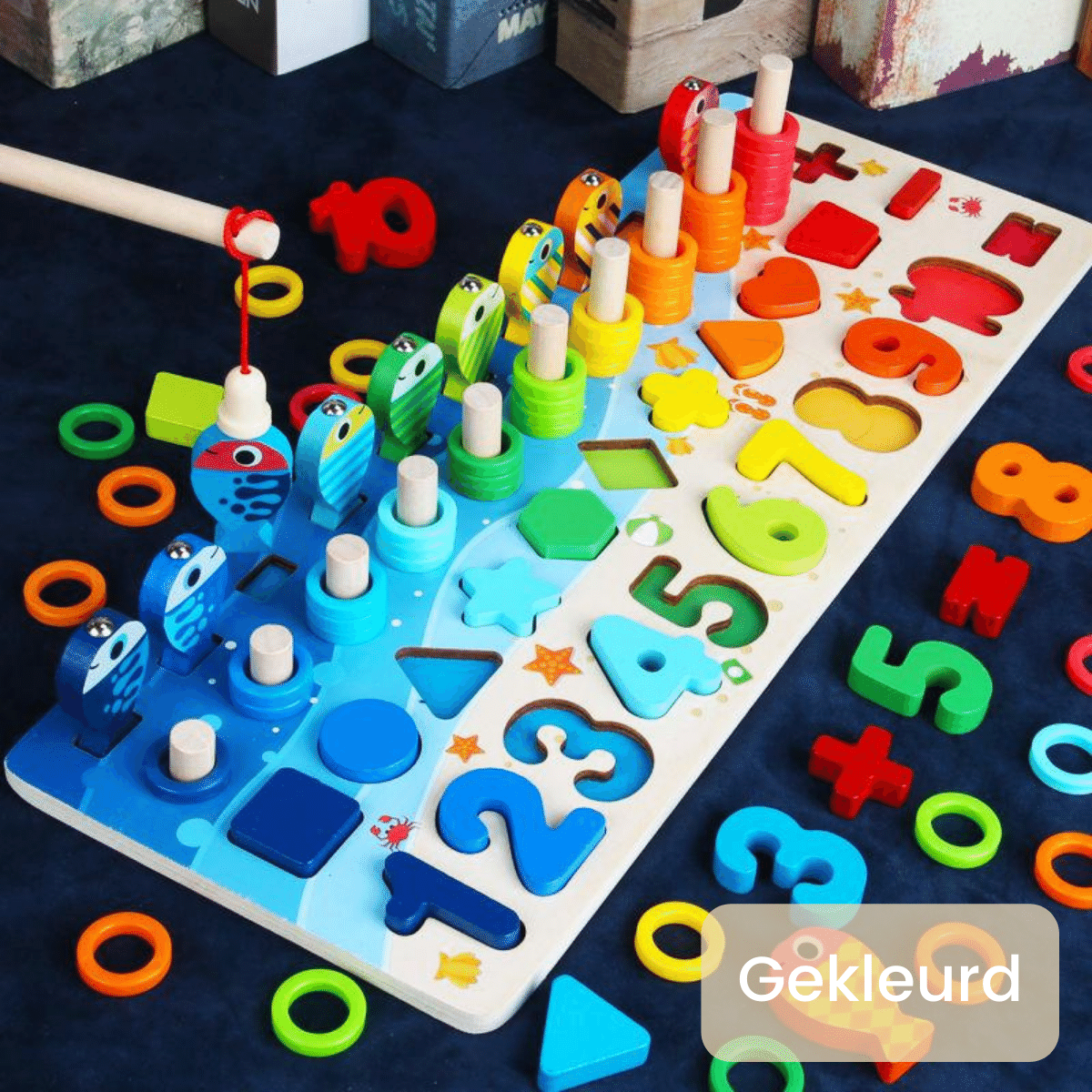 Montessori Wooden Activity Board Educational Learning Toy Set