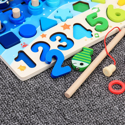 Montessori Wooden Activity Board Educational Learning Toy Set