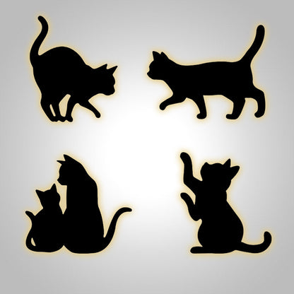 Motion Sensor Cat Night Light Rechargeable LED Lamp