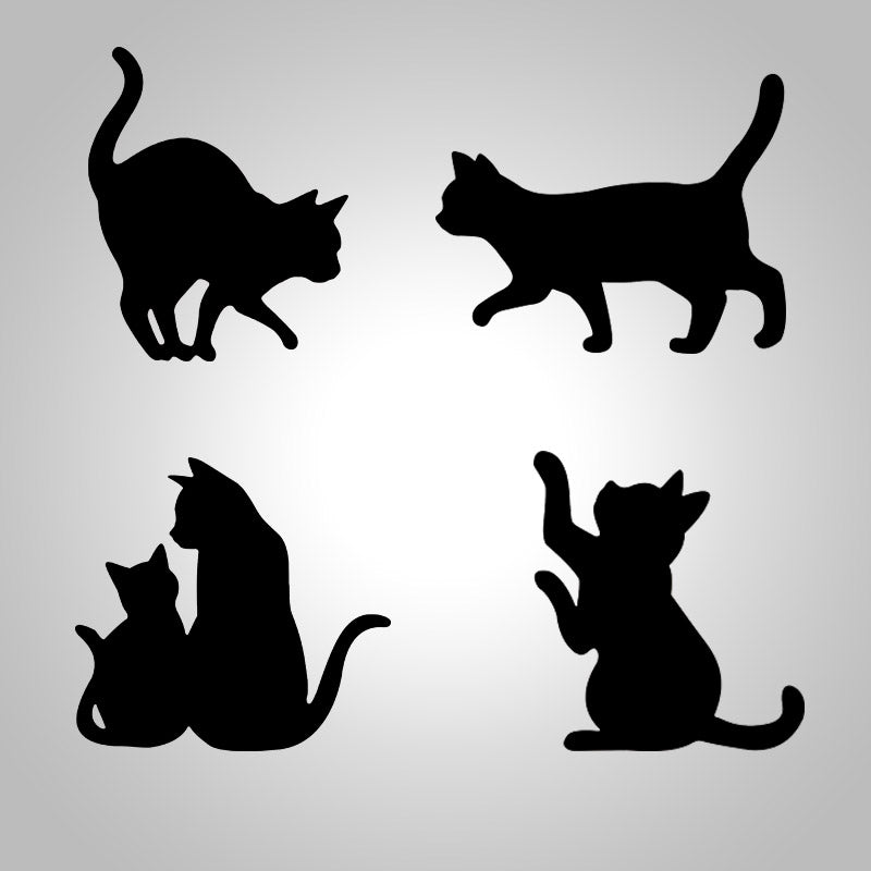 Motion Sensor Cat Night Light Rechargeable LED Lamp