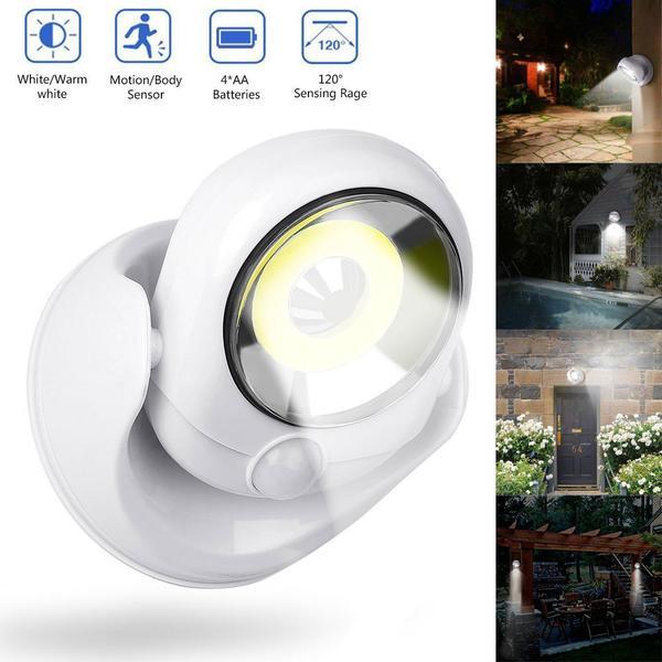 Motion Sensor LED Light Wireless Waterproof Security Lamp