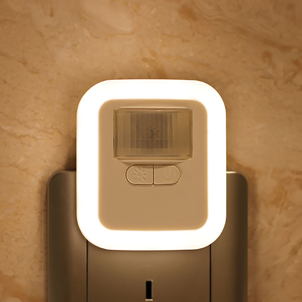 Motion Sensor LED Night Light Adjustable Warm Light Rechargeable Indoor Hallway Lamp