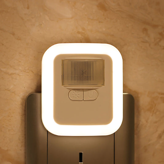 Motion Sensor LED Night Light Adjustable Warm Light Rechargeable Indoor Hallway Lamp