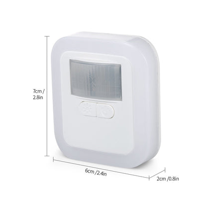 Motion Sensor LED Night Light Adjustable Warm Light Rechargeable Indoor Hallway Lamp