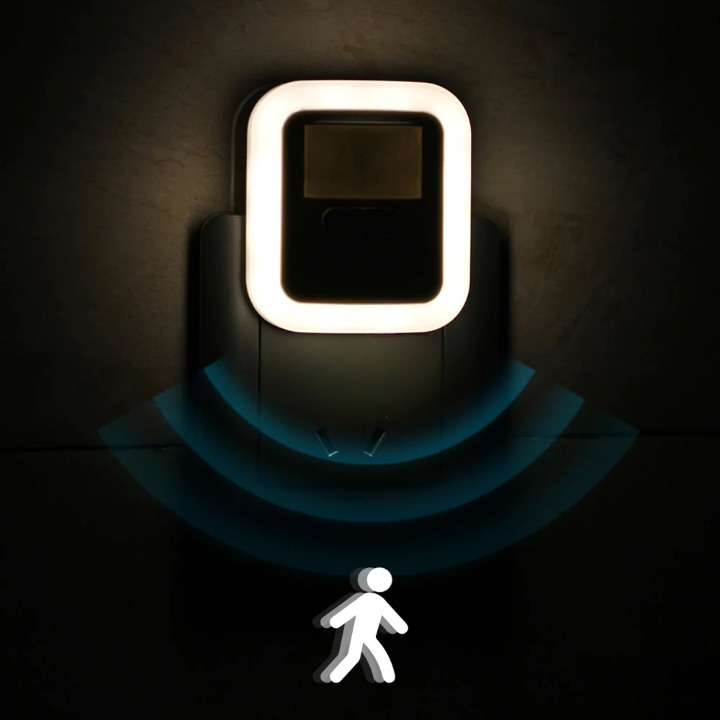 Motion Sensor LED Night Light Adjustable Warm Light Rechargeable Indoor Hallway Lamp