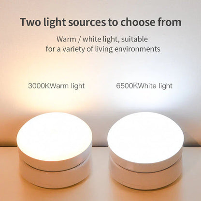Motion Sensor Night Light Wireless LED Auto On Off Night Lamp USB Rechargeable
