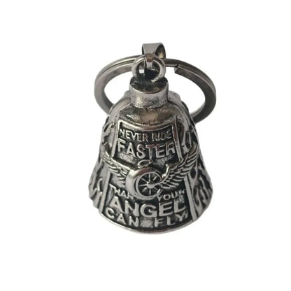 Motorcycle Guardian Bell Wing Design Alloy Biker Charm for Bike and Riding Gear