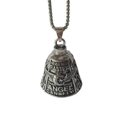 Motorcycle Guardian Bell Wing Design Alloy Biker Charm for Bike and Riding Gear