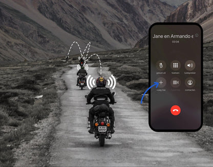 Motorcycle Helmet Bluetooth Headset Wireless Intercom Noise Cancelling Audio