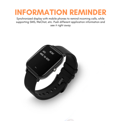 Multi Function Fitness Smart Watch with Heart Rate Tracking
