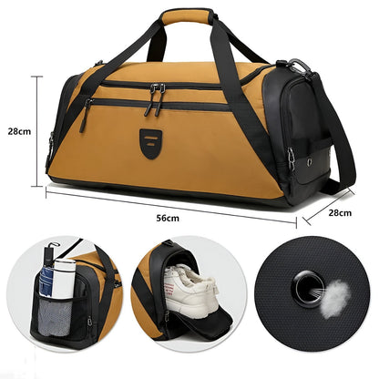 Multifunction Gym Bag Wet Dry Separation Travel Duffle Bag