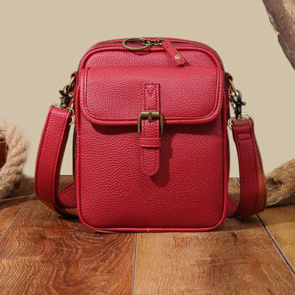 Multifunction Mini Messenger Bag PU Leather Adjustable Crossbody Shoulder Bag