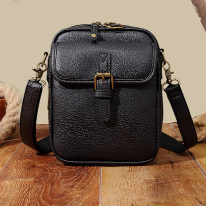Multifunction Mini Messenger Bag PU Leather Adjustable Crossbody Shoulder Bag