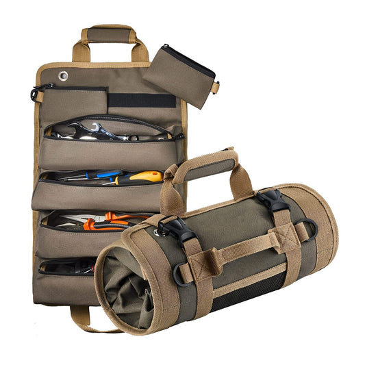 Multifunction Tool Roll Bag Heavy Duty Portable Organizer Storage