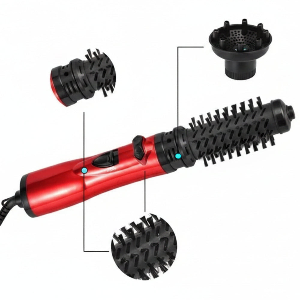 Multifunctional Hair Straightening Brush Blow Dryer Styler for Wet and Dry Hair
