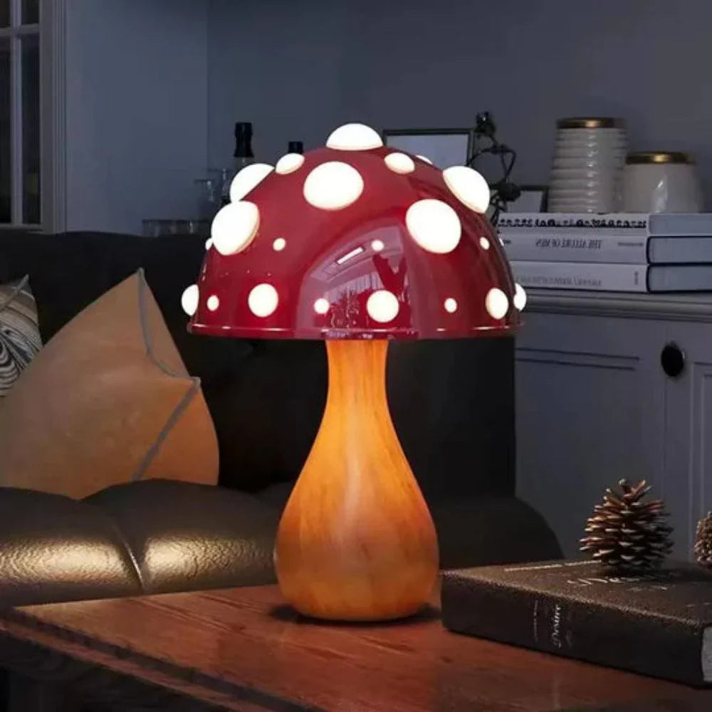 Mushroom LED Table Lamp Nature Inspired Ambient Lighting