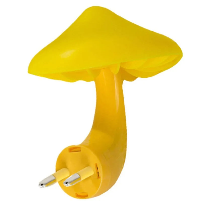 Mushroom Night Light LED Plug In Bedside Lamp Decorative Light
